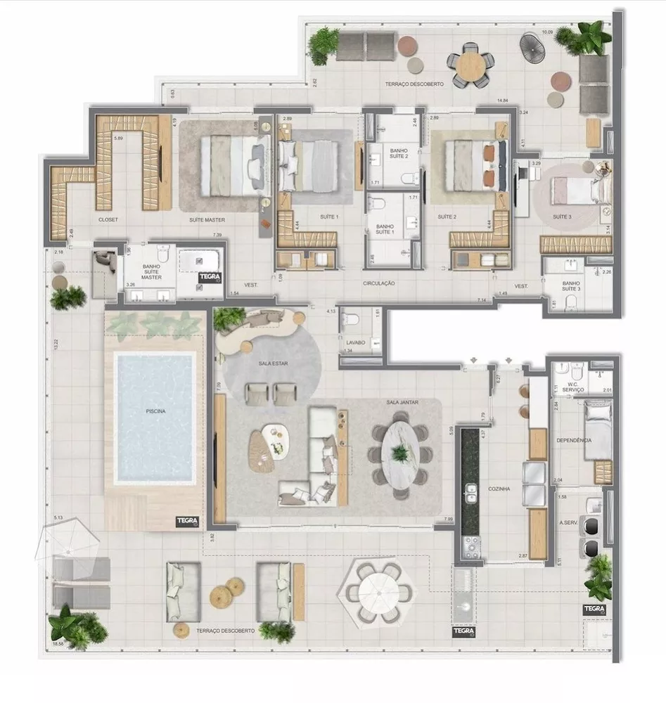Apartamento, 4 quartos, 170 m² - Foto 22