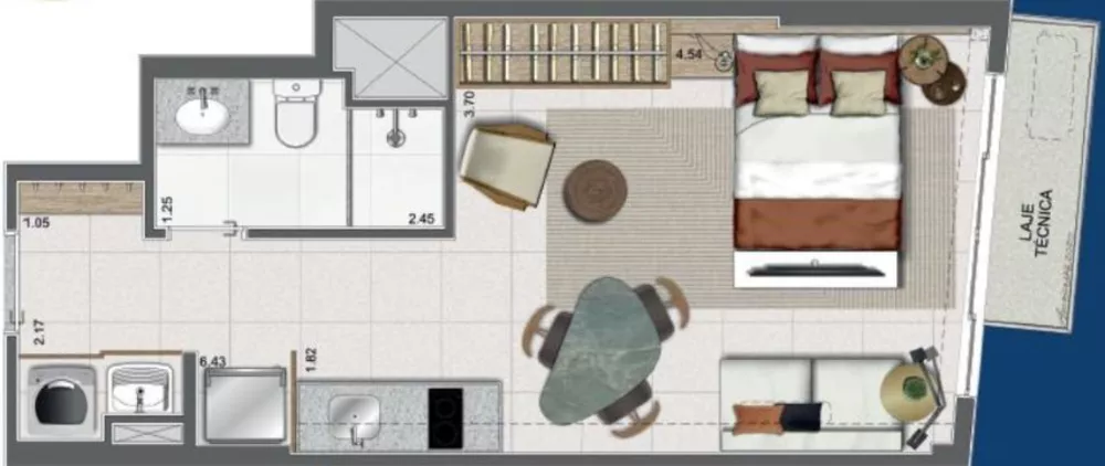 Kitnet-Studio, 31 m² - Foto 9