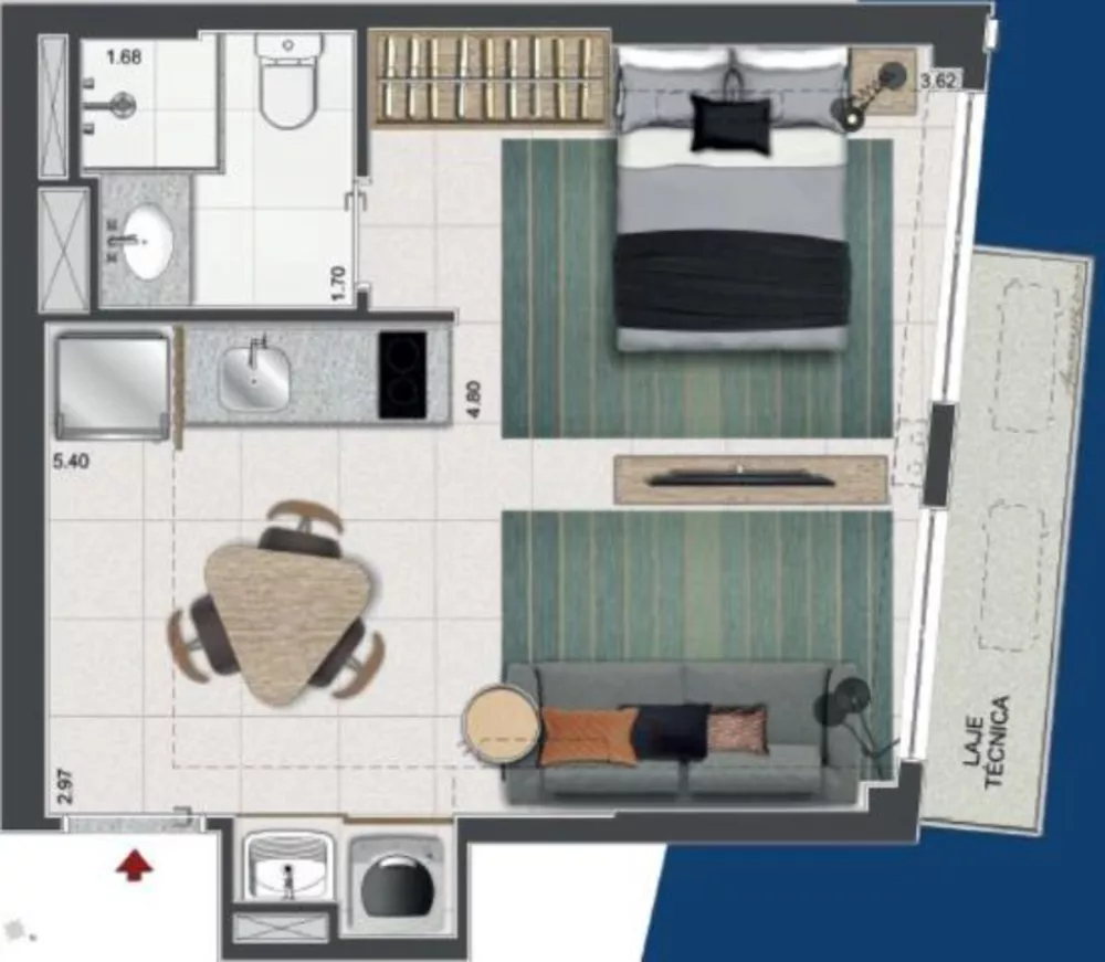 Kitnet-Studio, 31 m² - Foto 22