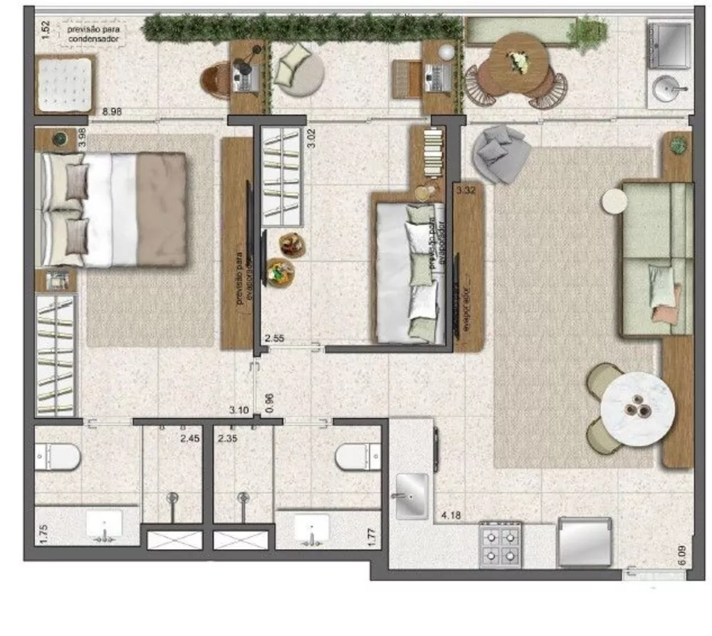 Kitnet-Studio, 28 m² - Foto 37