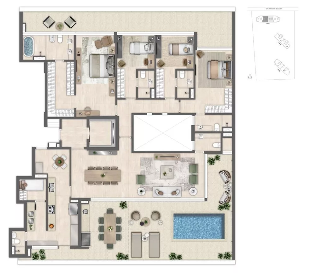 Cobertura, 4 quartos, 290 m² - Foto 18