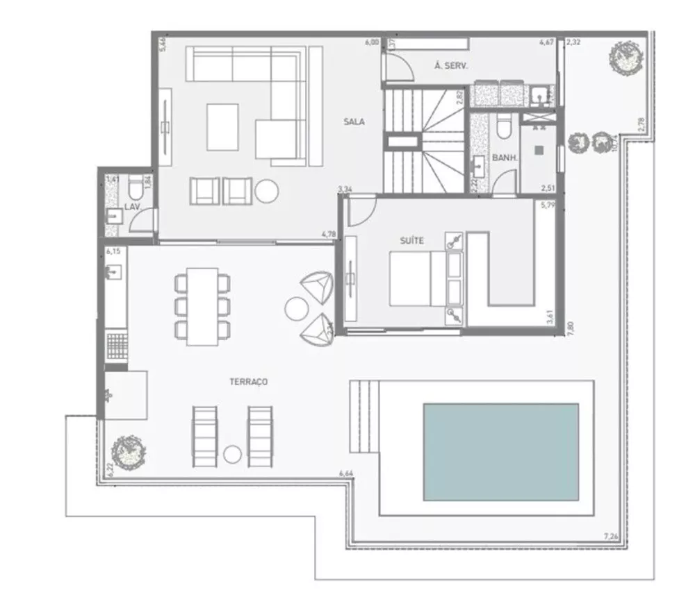 Cobertura, 3 quartos, 265 m² - Foto 20