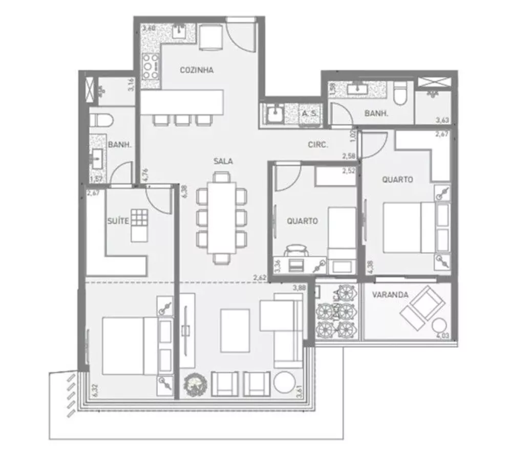 Cobertura, 3 quartos, 265 m² - Foto 16