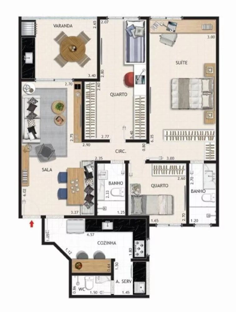 Cobertura, 3 quartos, 347 m² - Foto 3