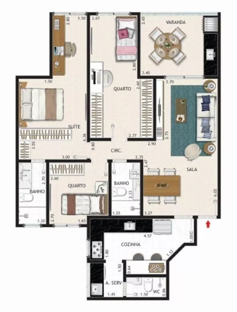 Cobertura, 3 quartos, 347 m² - Foto 4