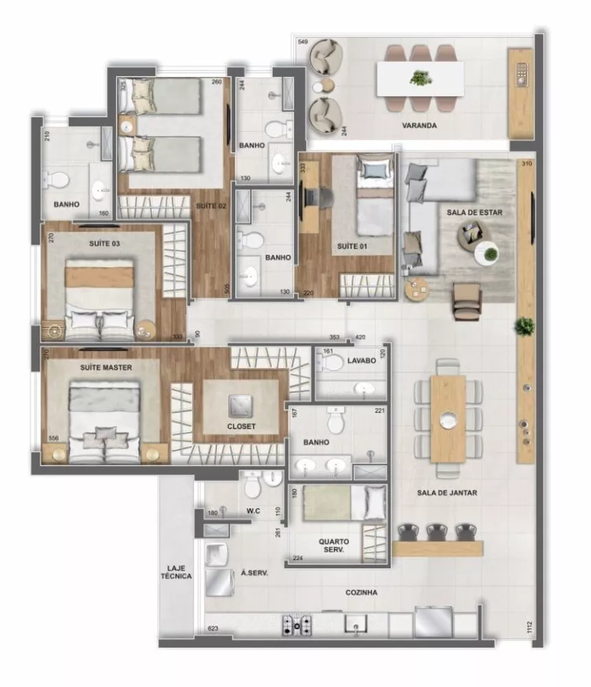 Cobertura, 3 quartos, 249 m² - Foto 30