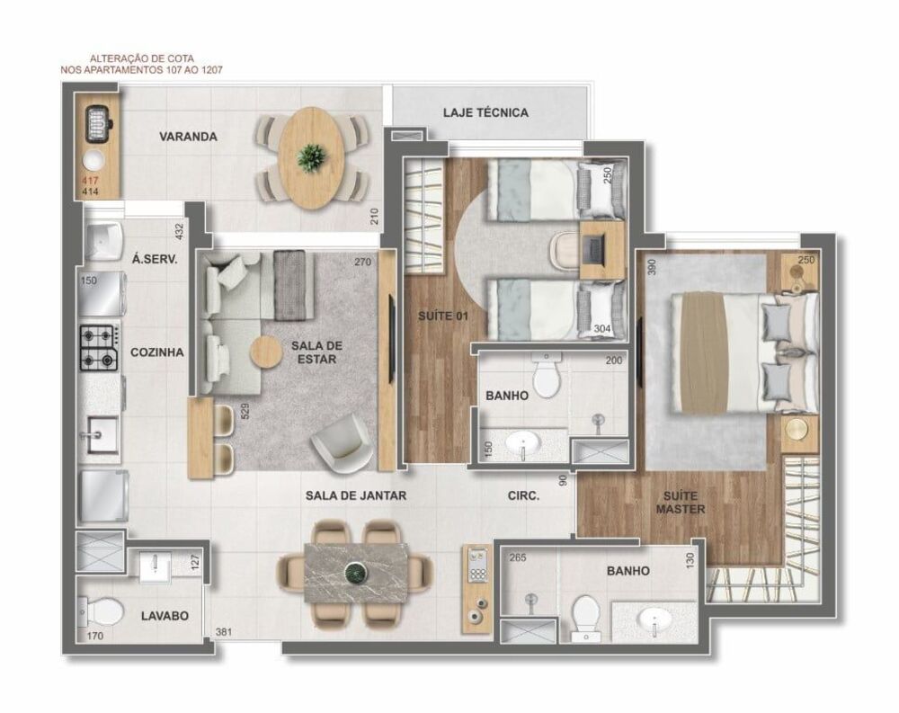 Cobertura, 3 quartos, 249 m² - Foto 4