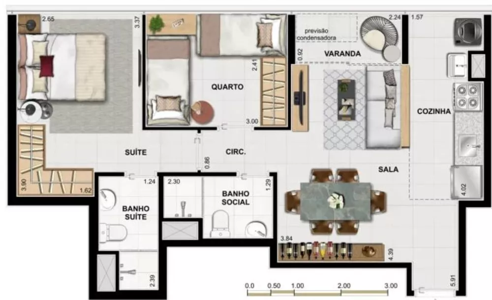 Apartamento, 3 quartos, 60 m² - Foto 5