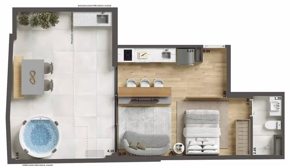 Kitnet-Studio, 39 m² - Foto 7