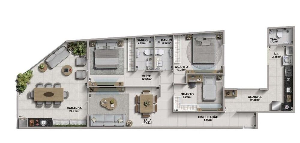 Cobertura, 3 quartos, 108 m² - Foto 12