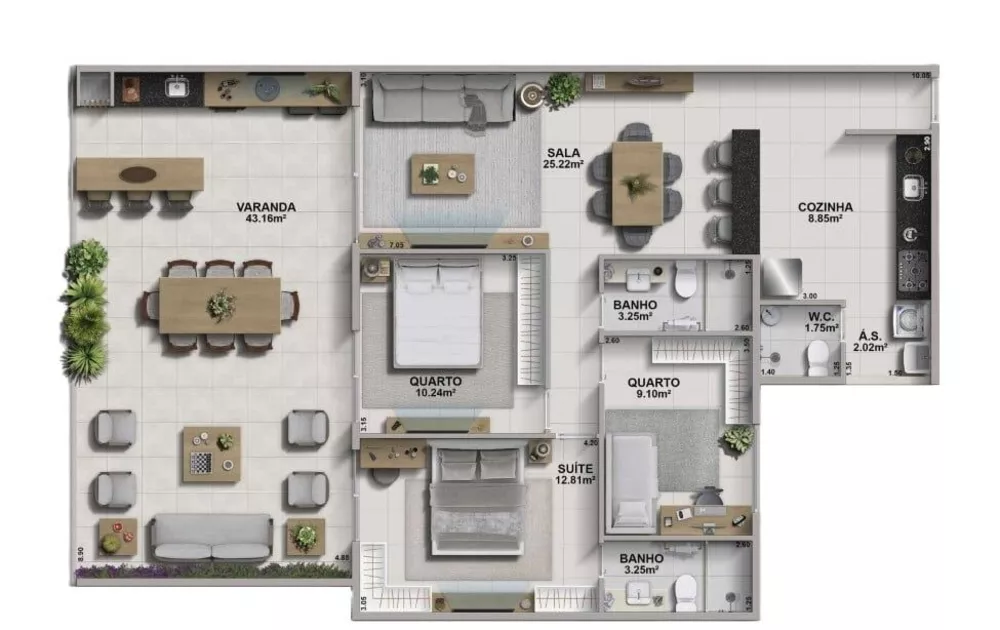 Cobertura, 3 quartos, 108 m² - Foto 8