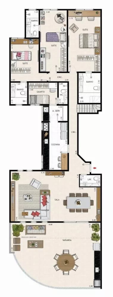 Apartamento, 3 quartos, 104 m² - Foto 12