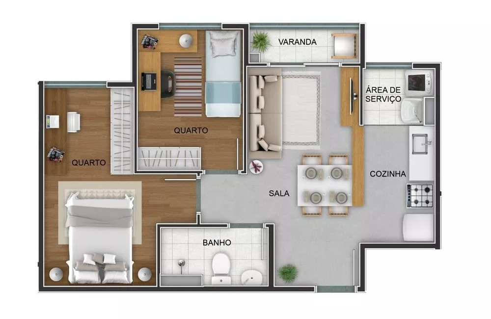 Apartamento, 2 quartos, 52 m² - Foto 58