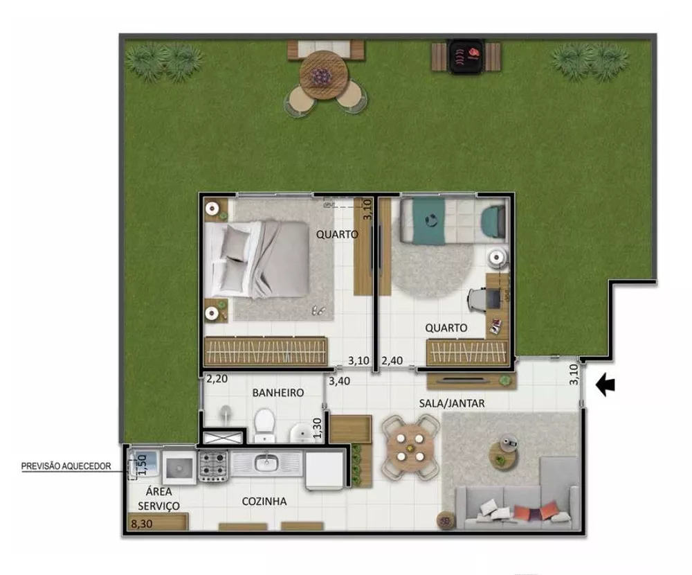 Apartamento, 2 quartos, 74 m² - Foto 15