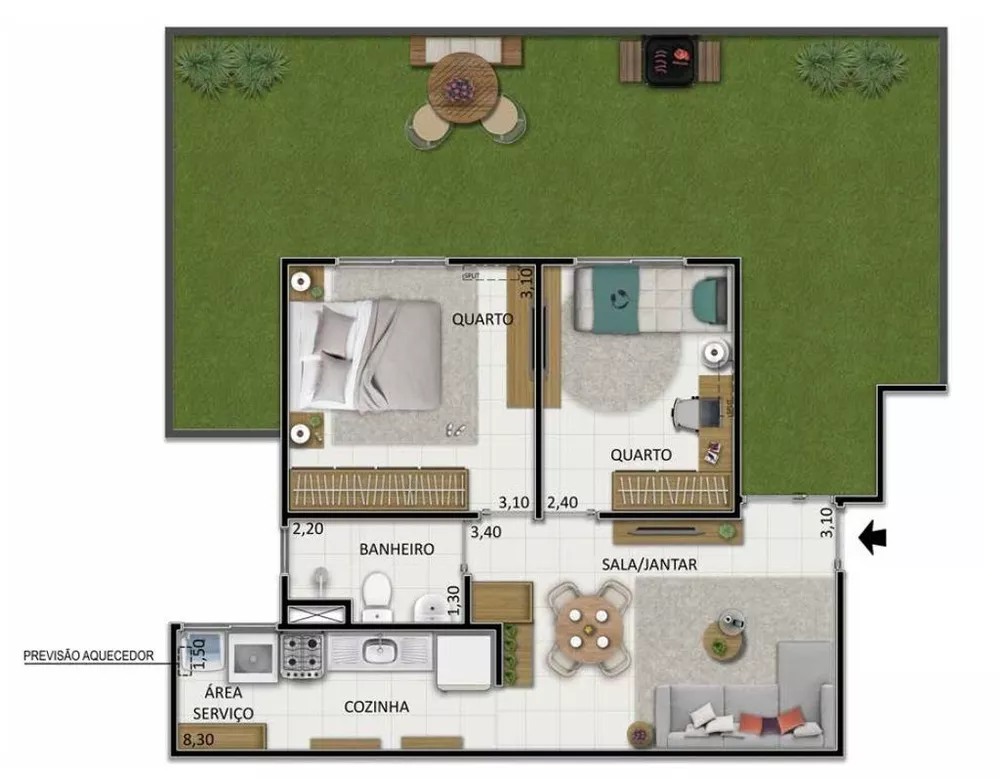 Apartamento, 2 quartos, 74 m² - Foto 17