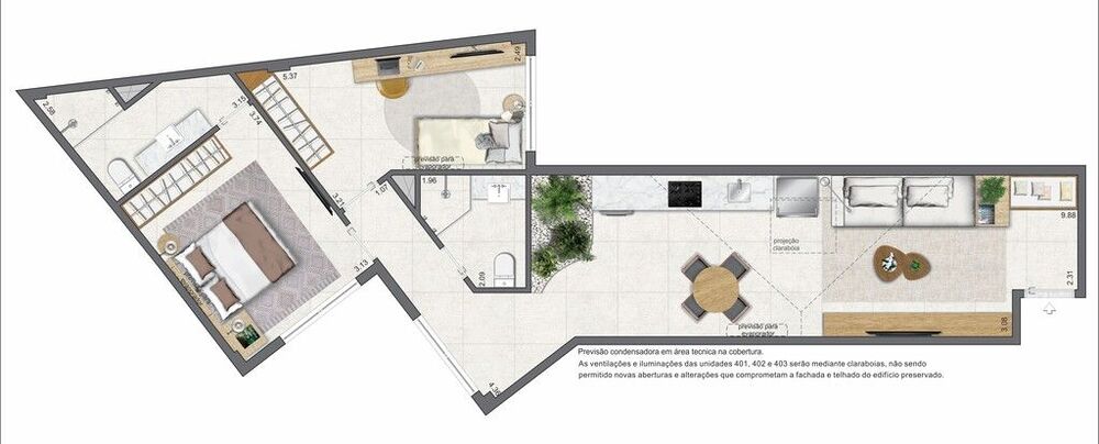 Apartamento à venda com 1 quarto, 52m² - Foto 10