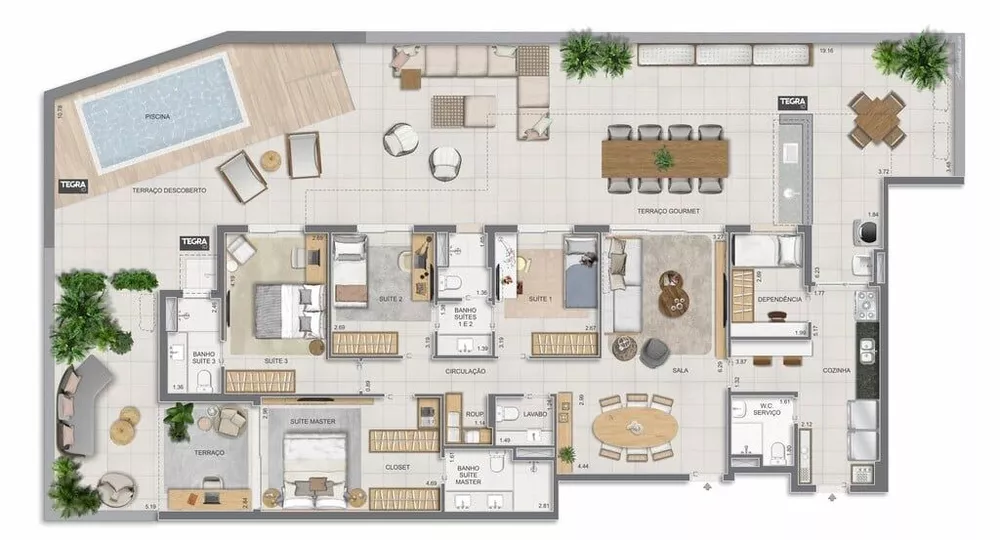 Apartamento, 3 quartos, 186 m² - Foto 75