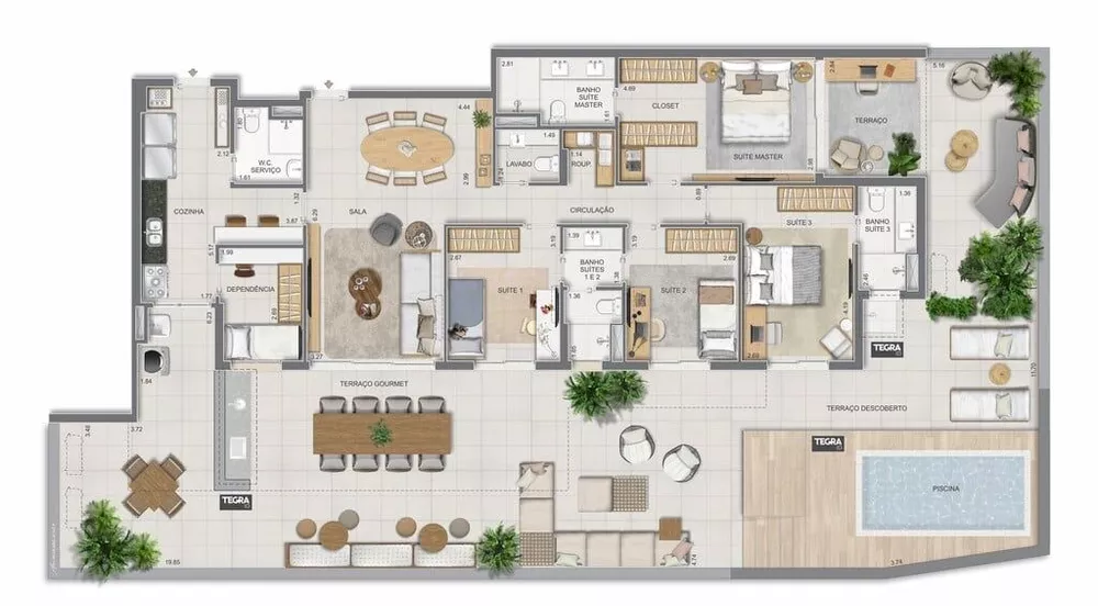 Apartamento, 3 quartos, 186 m² - Foto 8