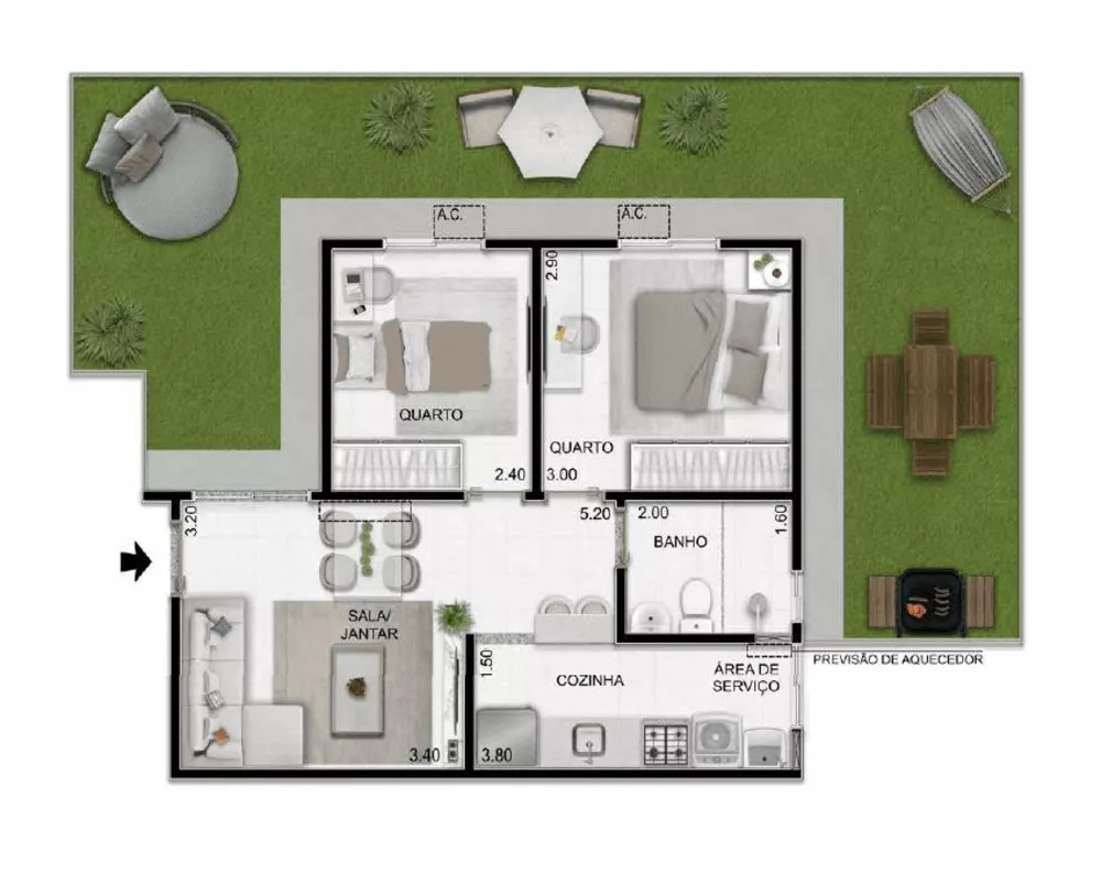 Apartamento, 1 quarto, 62 m² - Foto 12
