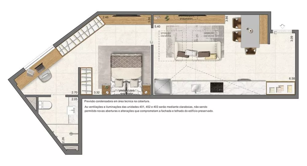 Apartamento, 1 quarto, 37 m² - Foto 12