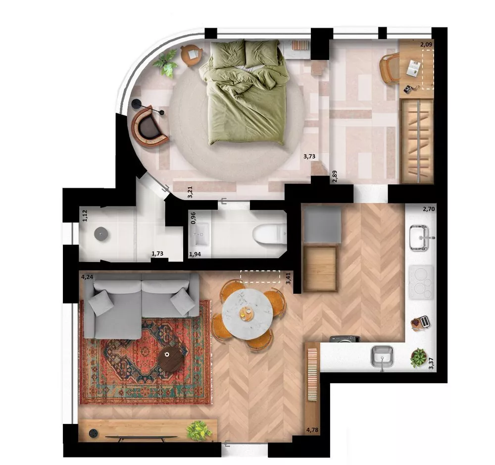 Apartamento, 1 quarto, 49 m² - Foto 33