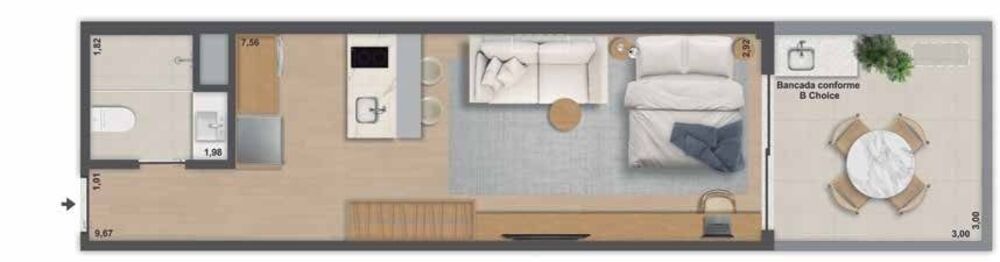 Apartamento, 1 quarto, 40 m² - Foto 18