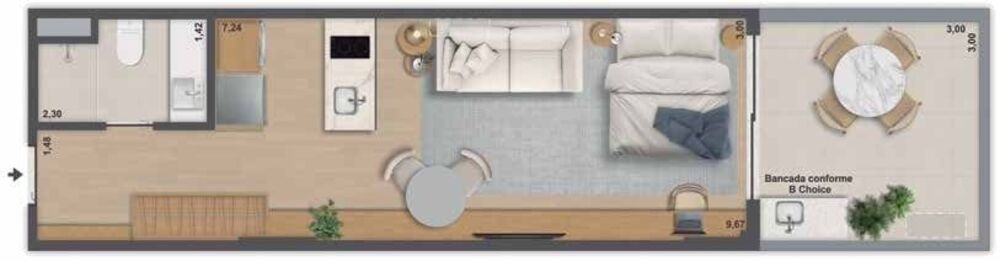 Apartamento, 1 quarto, 40 m² - Foto 15