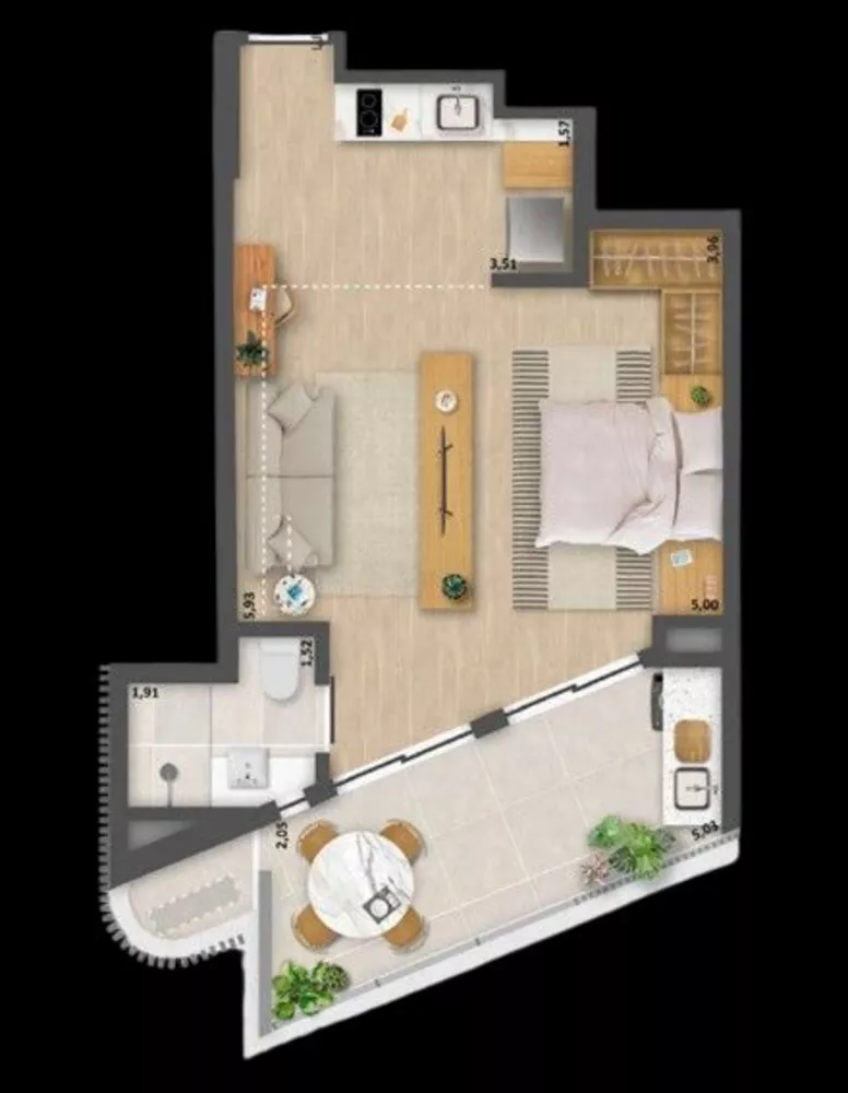 Apartamento, 2 quartos, 43 m² - Foto 5