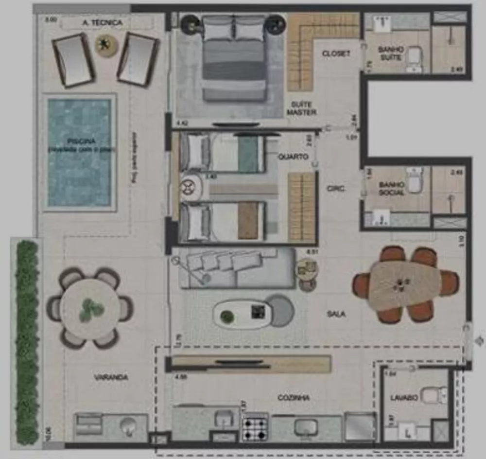 Apartamento, 2 quartos, 76 m² - Foto 8