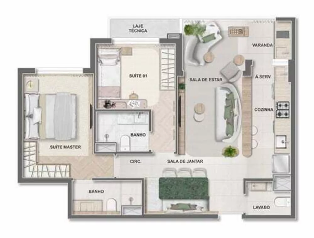 Apartamento, 2 quartos, 69 m² - Foto 36
