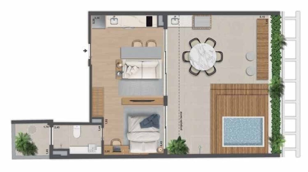 Kitnet-Studio, 34 m² - Foto 22