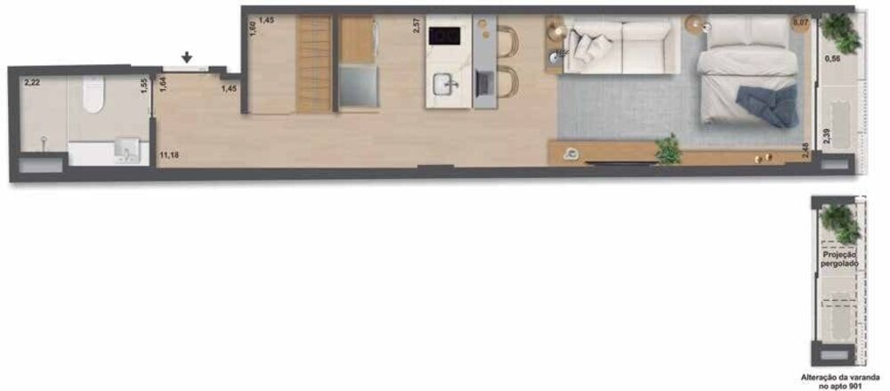 Apartamento, 2 quartos, 44 m² - Foto 23