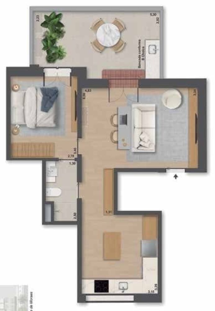 Apartamento, 2 quartos, 44 m² - Foto 19