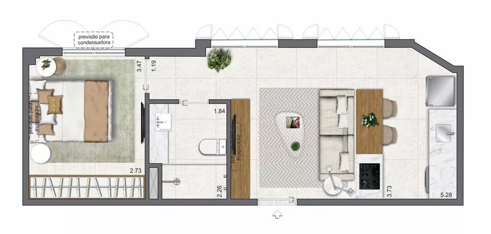 Apartamento, 1 quarto, 45 m² - Foto 9