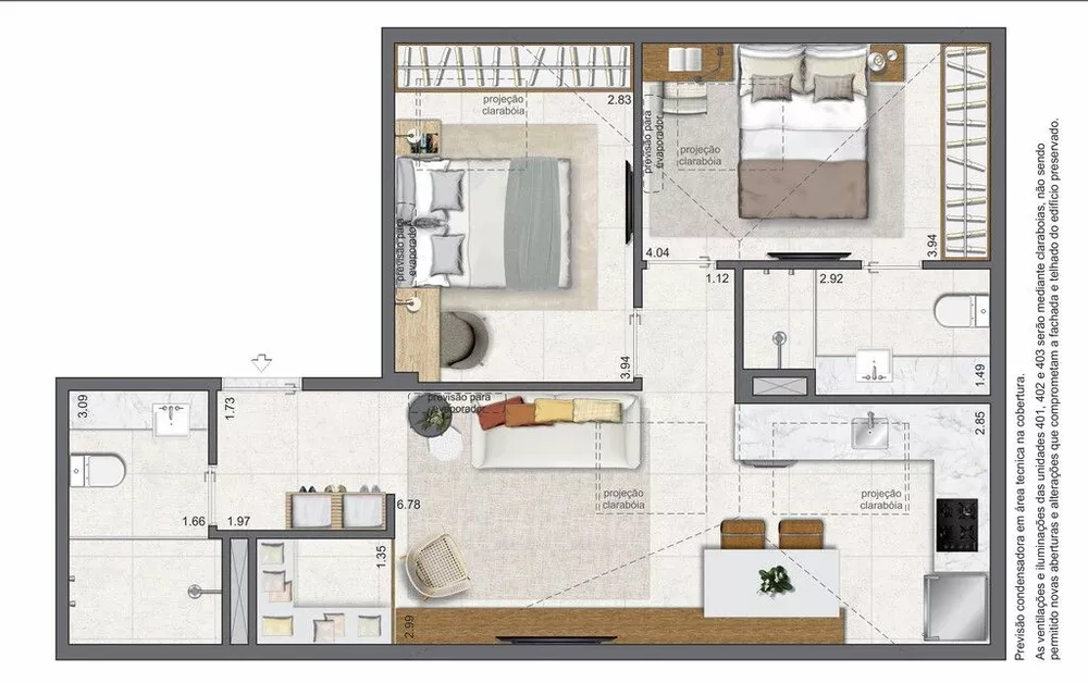 Apartamento, 1 quarto, 45 m² - Foto 4