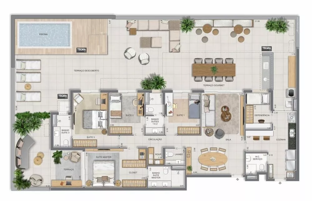 Apartamento, 4 quartos, 321 m² - Foto 90