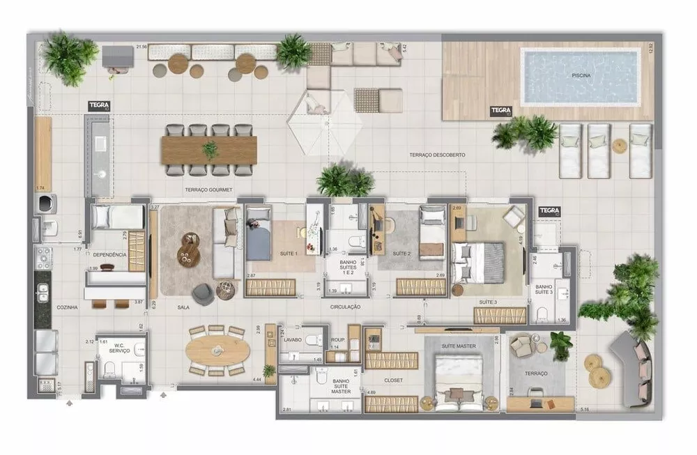 Apartamento, 4 quartos, 321 m² - Foto 89