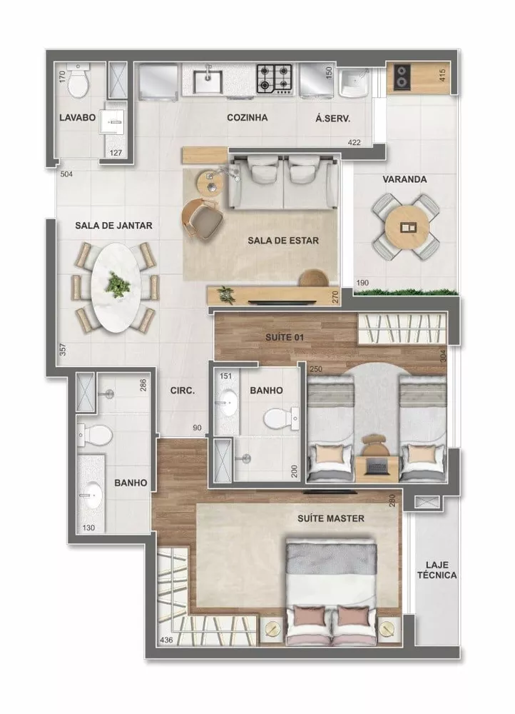 Apartamento, 2 quartos, 73 m² - Foto 66