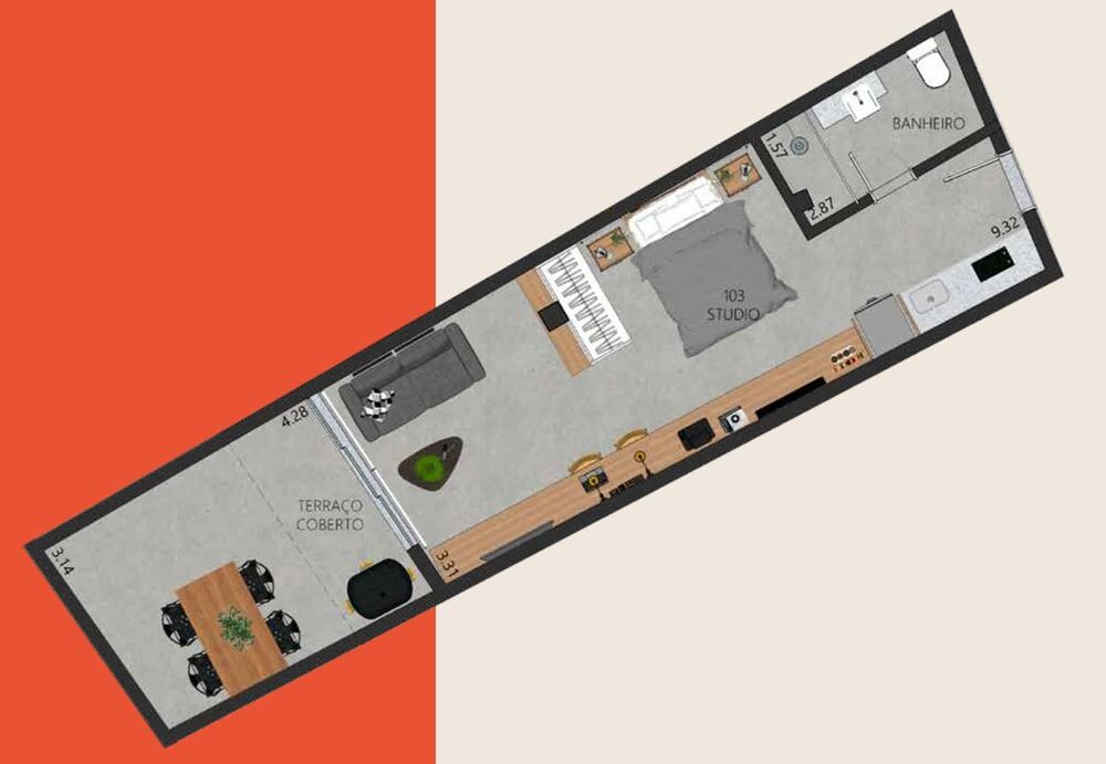Apartamento à venda com 1 quarto, 48m² - Foto 8