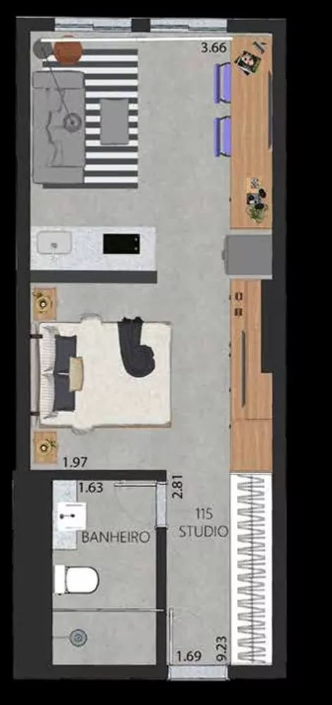 Apartamento, 1 quarto, 48 m² - Foto 15