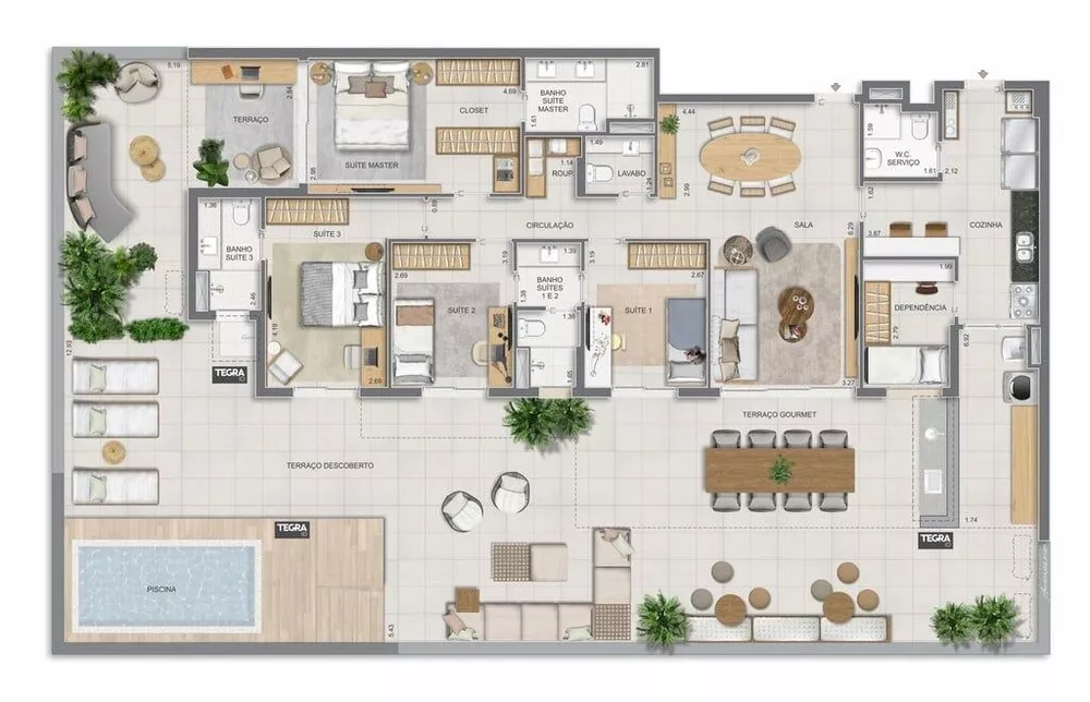Apartamento, 3 quartos, 225 m² - Foto 63