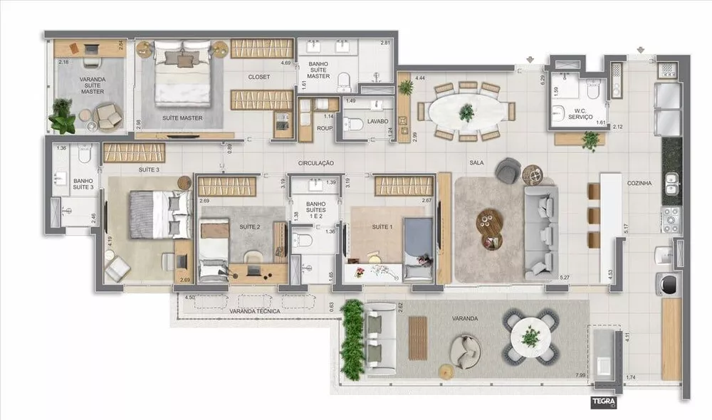 Apartamento, 3 quartos, 225 m² - Foto 69