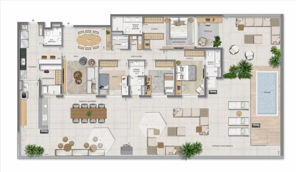 Apartamento, 3 quartos, 225 m² - Foto 98