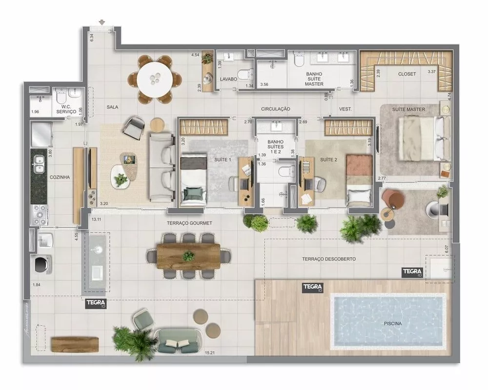 Apartamento, 3 quartos, 225 m² - Foto 5