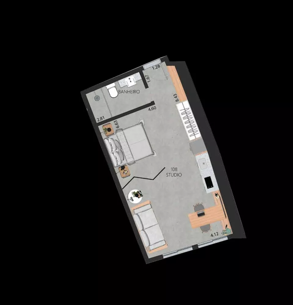 Kitnet-Studio, 38 m² - Foto 5