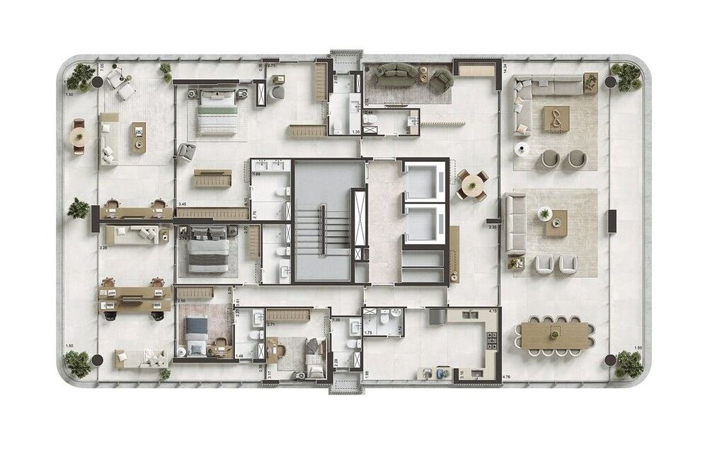 Apartamento, 3 quartos, 172 m² - Foto 2