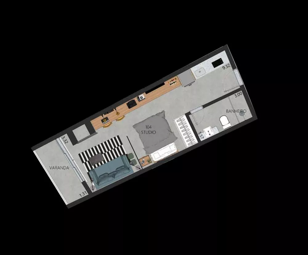 Kitnet-Studio, 45 m² - Foto 31