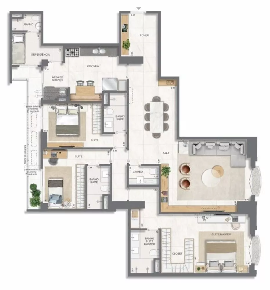 Apartamento, 4 quartos, 193 m² - Foto 40