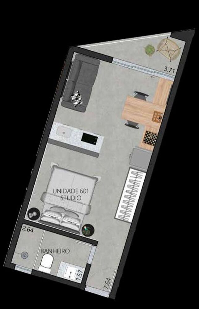 Kitnet e Studio à venda com 1 quarto, 52m² - Foto 9