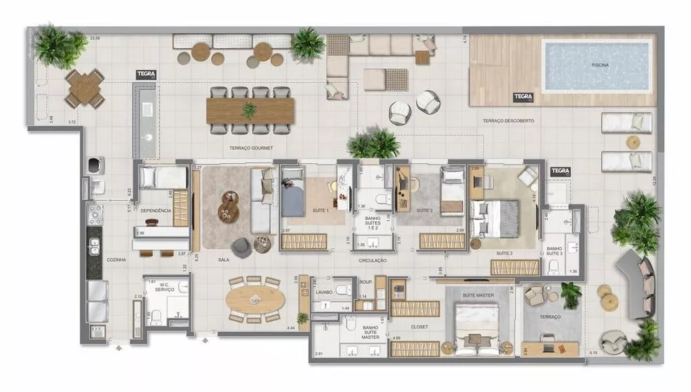 Apartamento, 4 quartos, 304 m² - Foto 87